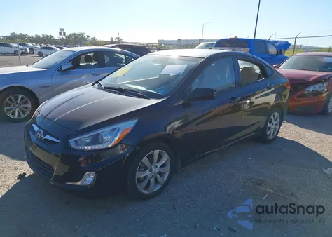 2014 Hyundai Accent Gls z USA, uszkodzony, nr VIN KMHCU4AE5EU710476